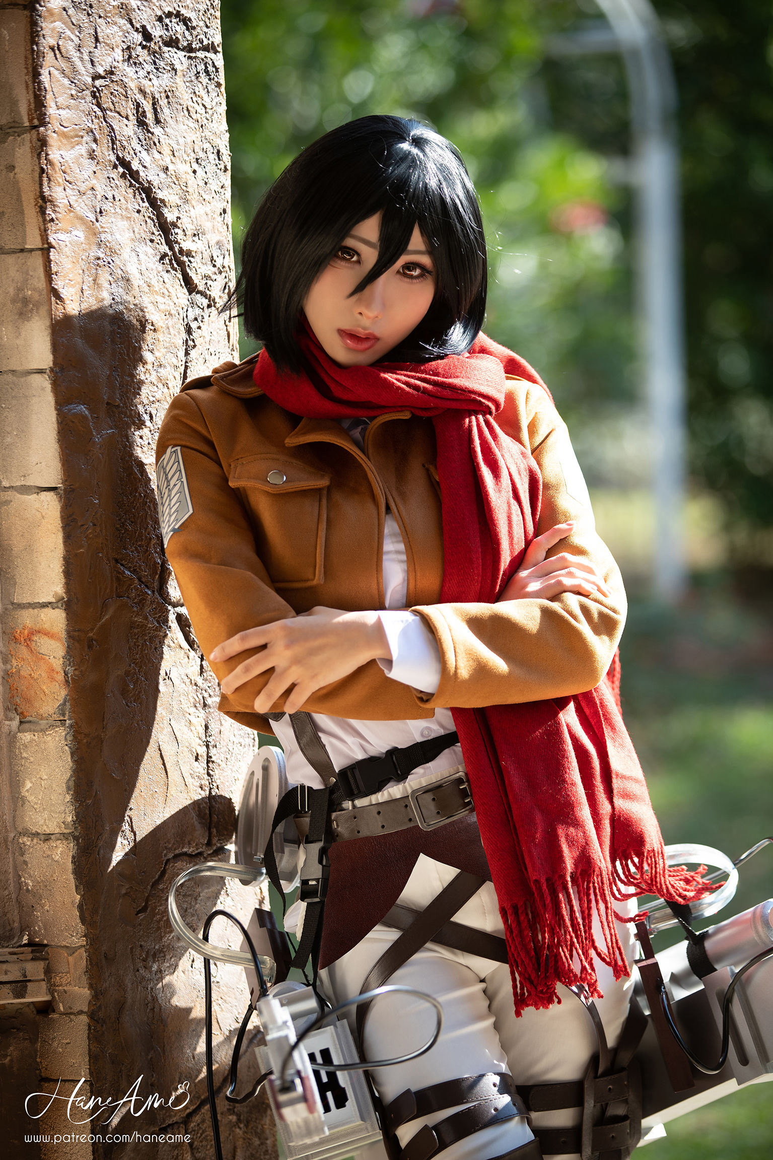 Добротный cosplay Mikasa Ackerman (Атака Титанов) by HaneAme футфетишистам на заметку