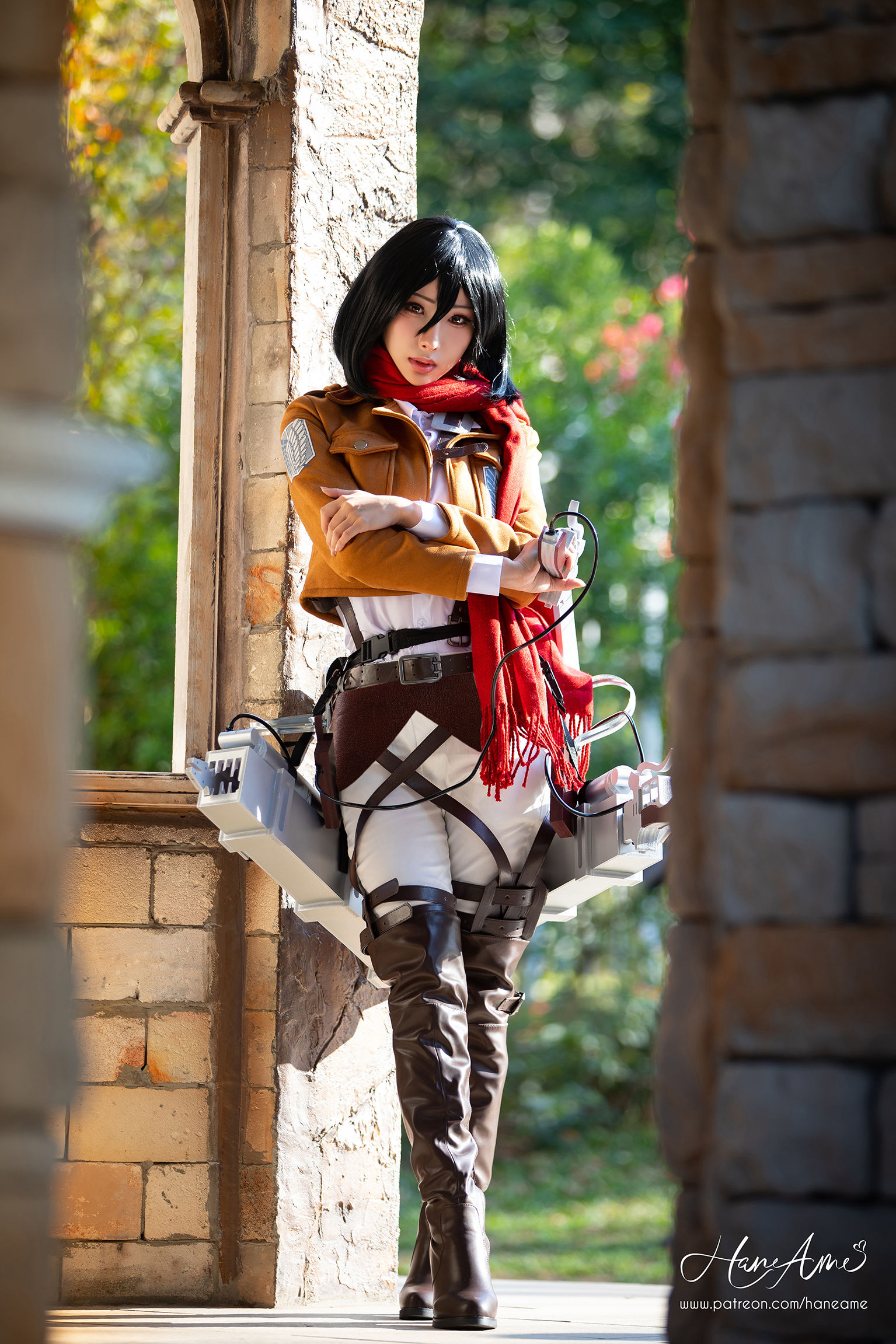 Sexy cosplay Mikasa Ackerman (Атака Титанов) by HaneAme girl