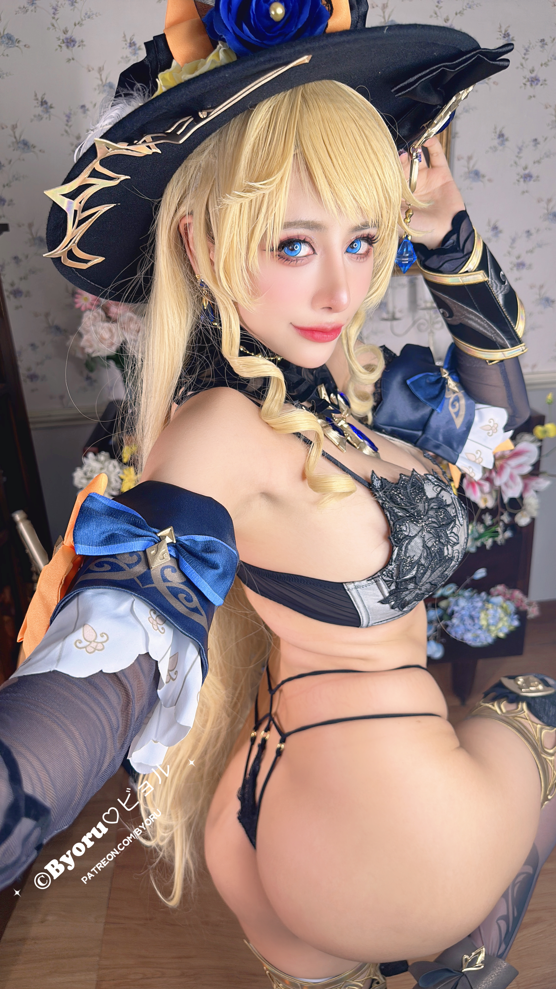 Распутный cosplay Navia (Genshin Impact) by Byoru leak patreon