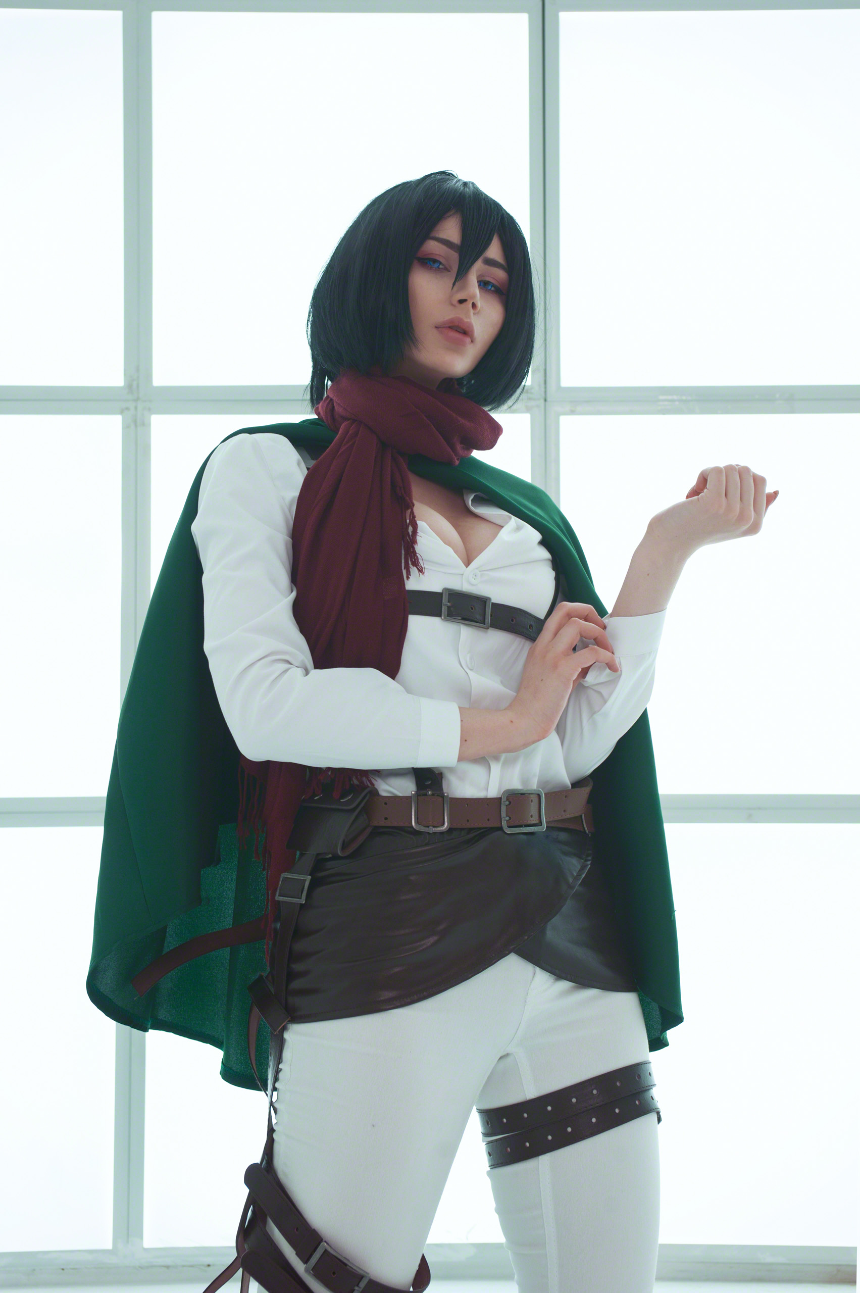 Заводящий cosplay Mikasa by Oichi Leak