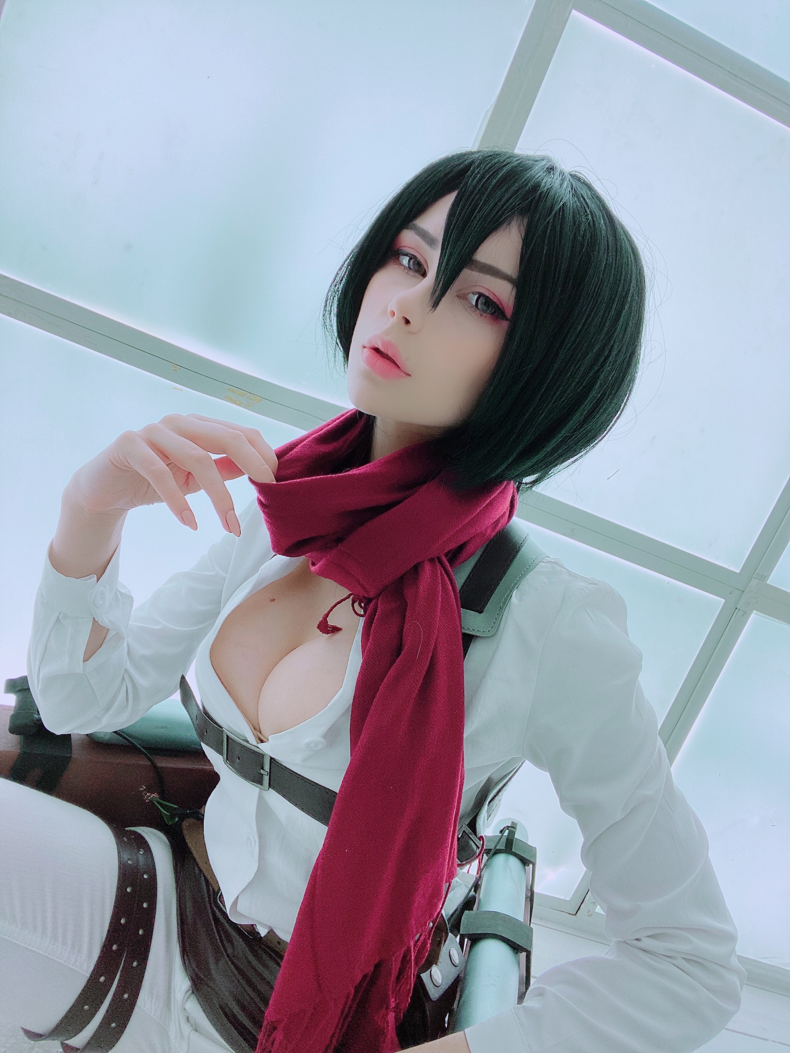 Красивый cosplay Mikasa by Oichi girl