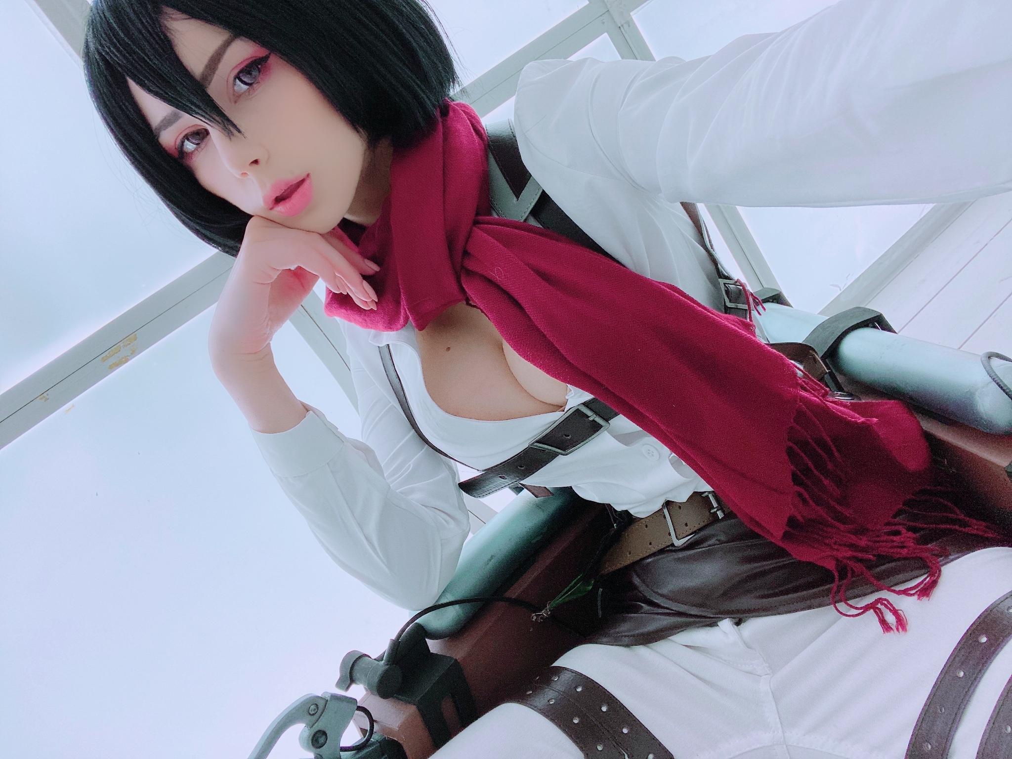 Сексапильный cosplay Mikasa by Oichi чикса без комплексов