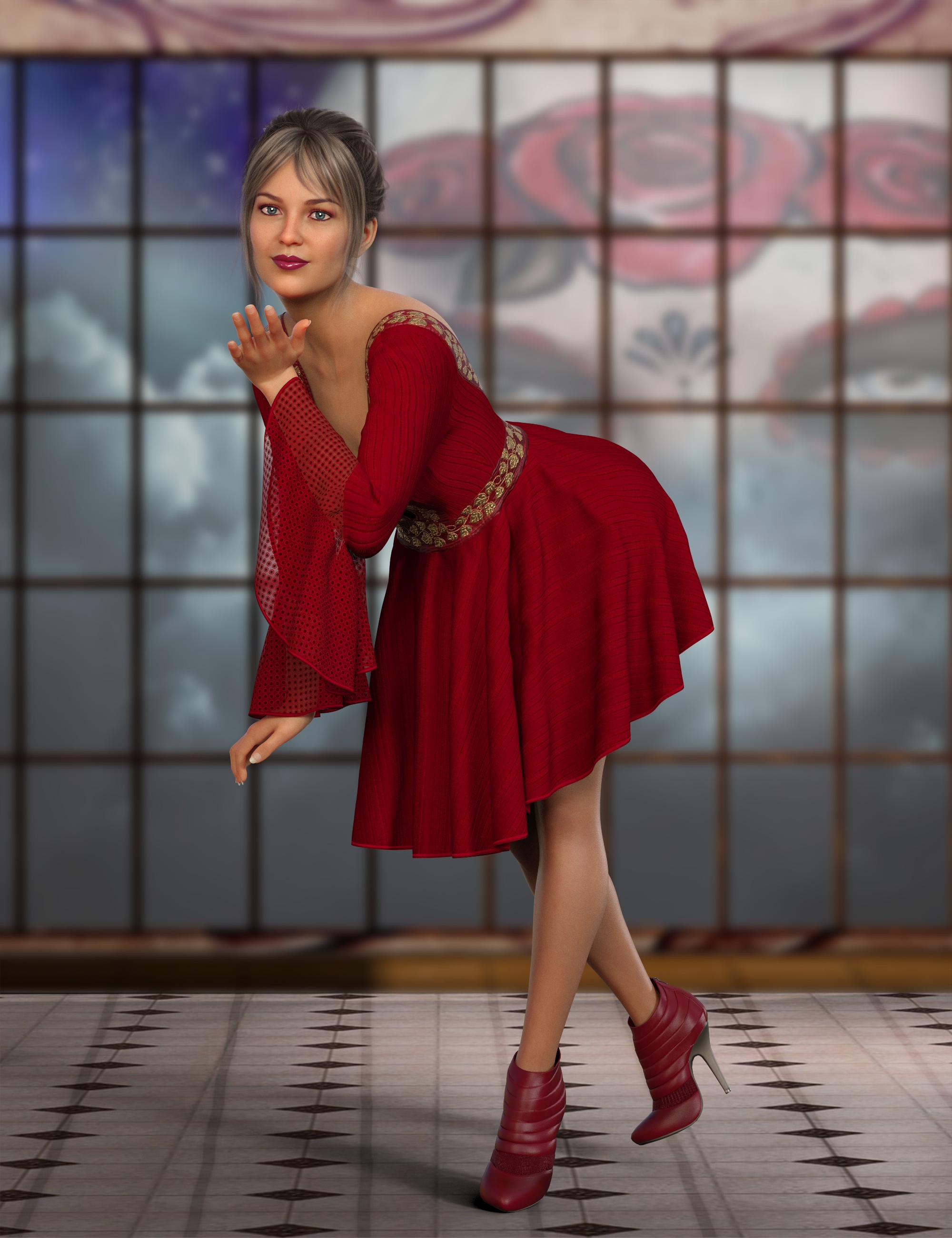 dForce Suzie Outfit for Genesis 8 and 8.1 Females